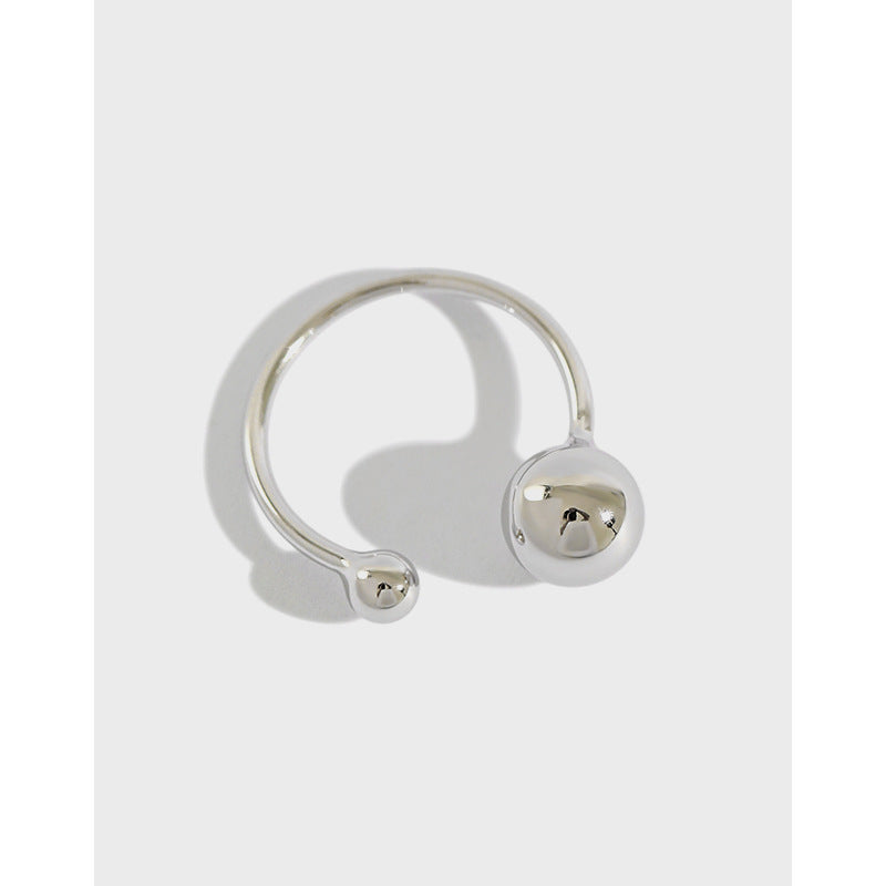 Simple Line Ball Ring for Women