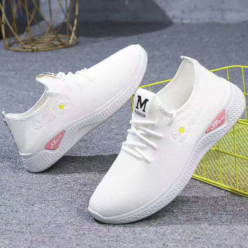 Women's Casual Breathable Running Shoes with Thick Sole