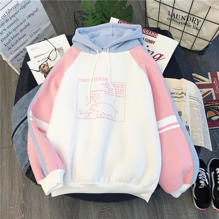 Casual Plus Velvet Thick Hoodie for Women (Autumn/Winter)