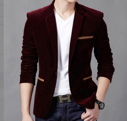 Men's Casual Spring Autumn Blazer - Korean Style