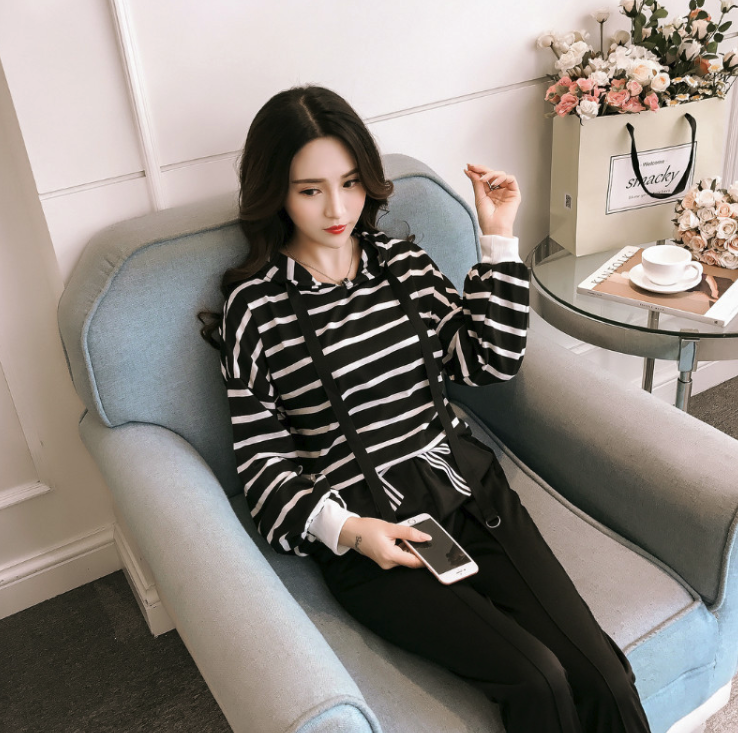 Women's Casual Spring Autumn Two-Piece Outfit Set