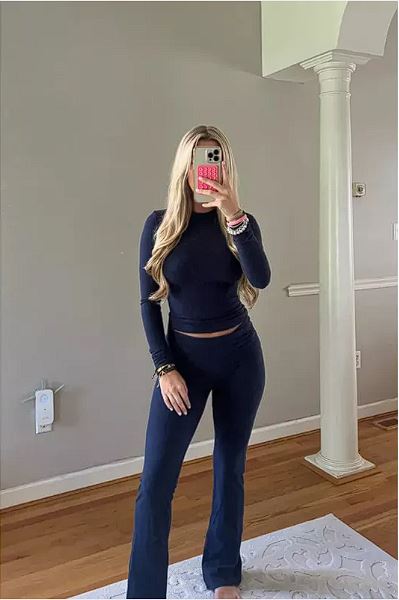 Conjunto Retro de Dos Piezas para Mujer de Moda Otoñal