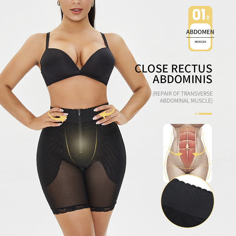 Body-Sculpting Buttoned Zipper Slim Waist Pants